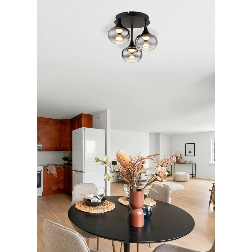 Lampe de plafond noire Lui Conception Globo 9007371592609