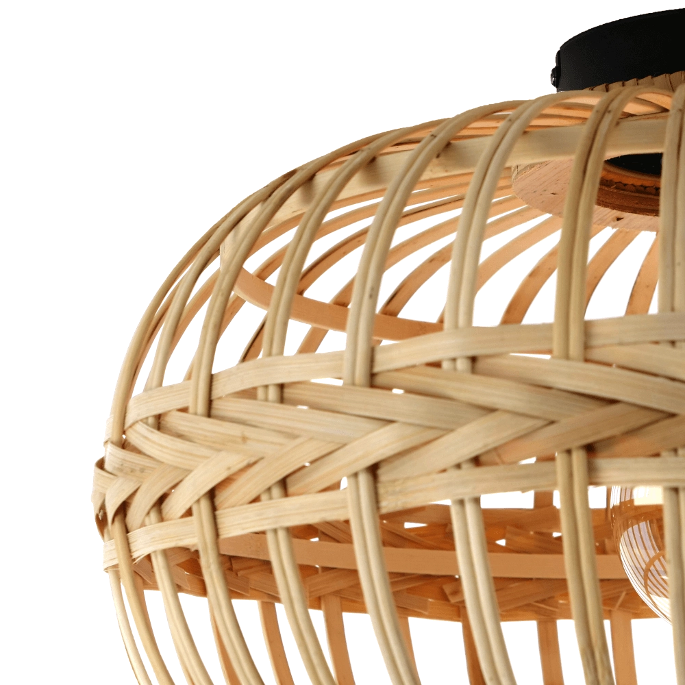 Plafonnier en rotin Amsfield Ø45cm Eglo 9002759437237