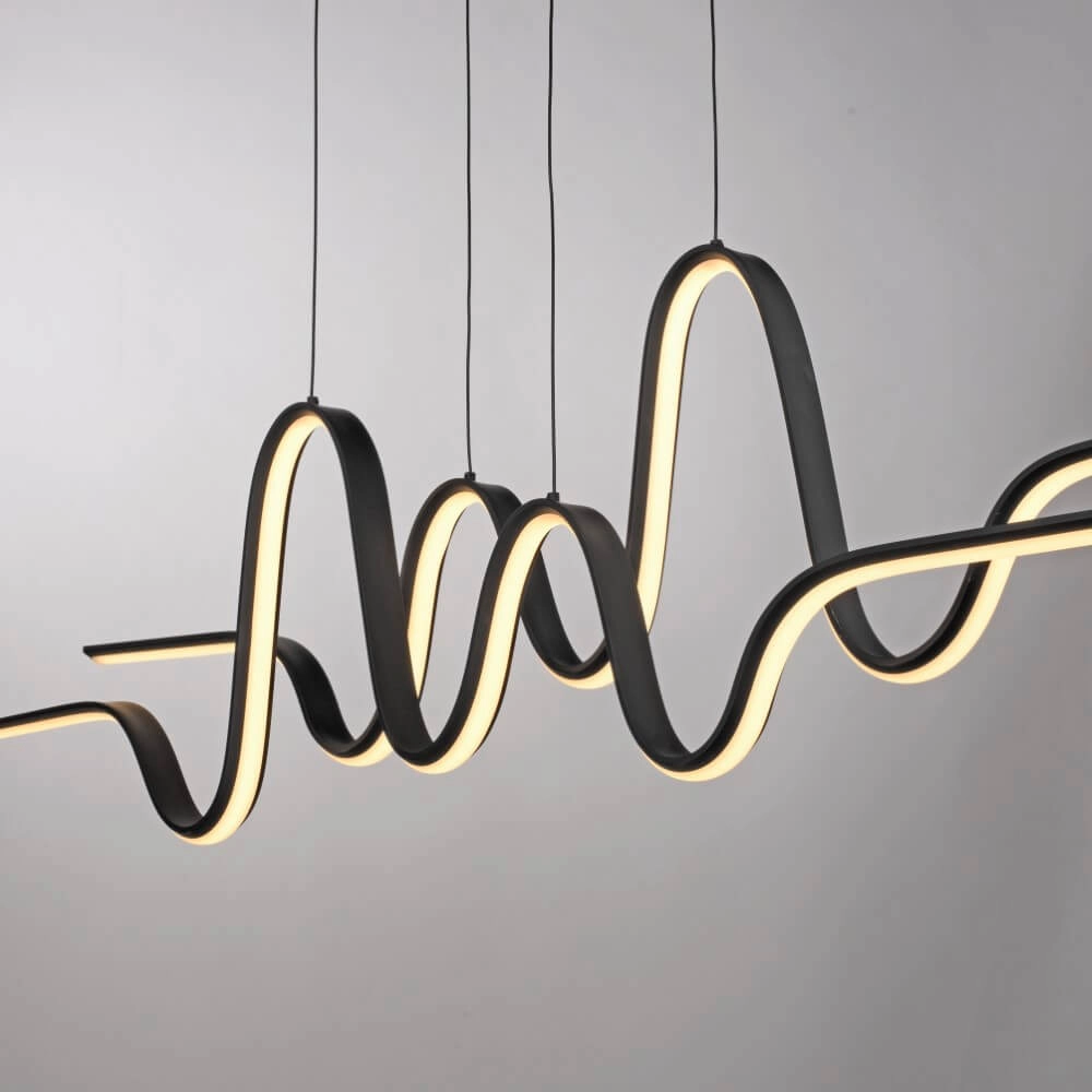 Lampe suspendue design Altitude noir Paul Neuhaus 4012248385241