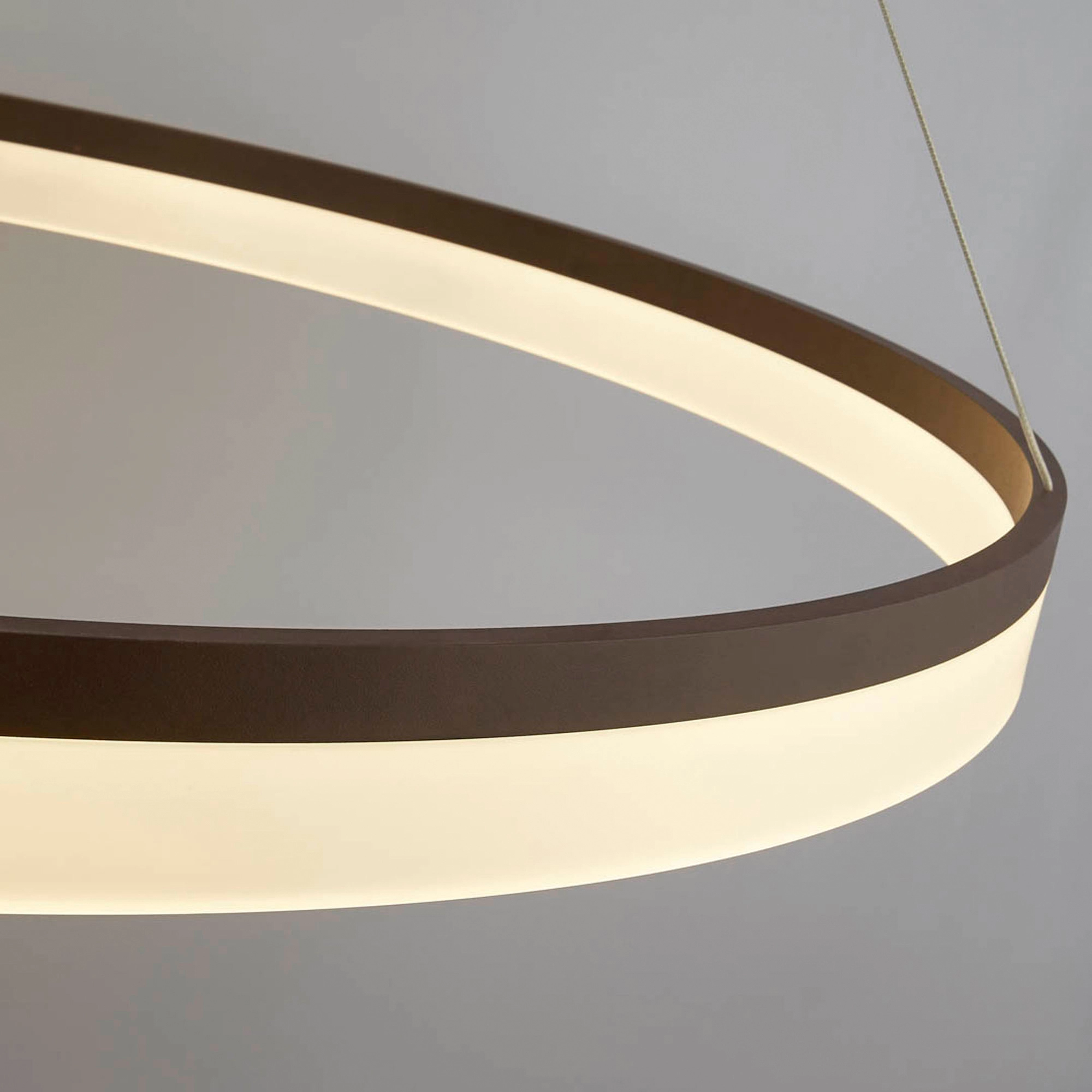 Lampe suspendue élégante Ara Ø bronze de 60 cm Lyora 5053423316079