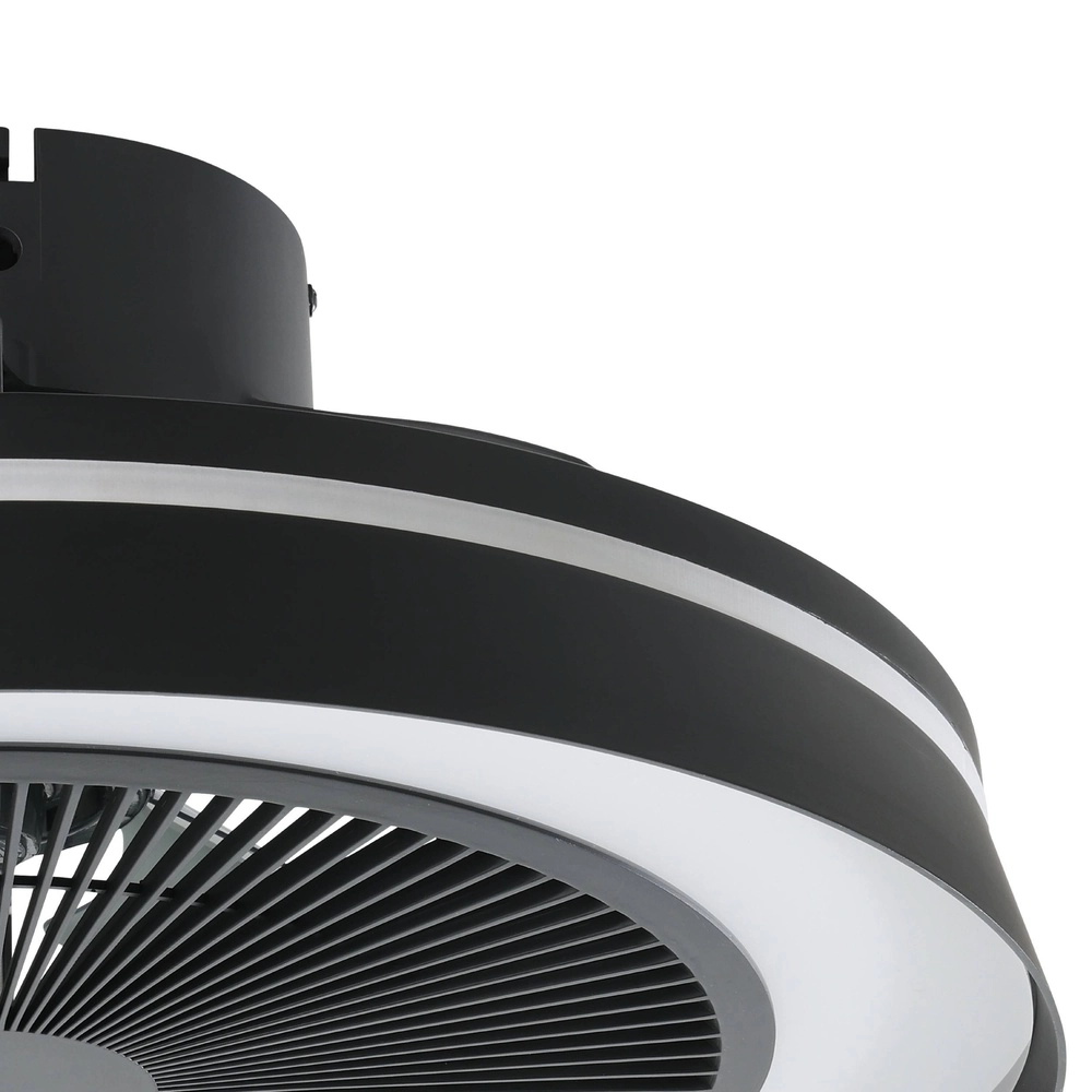 Ventilateur de plafond noir Vallonia Ø 48cm Eglo 9002759352172