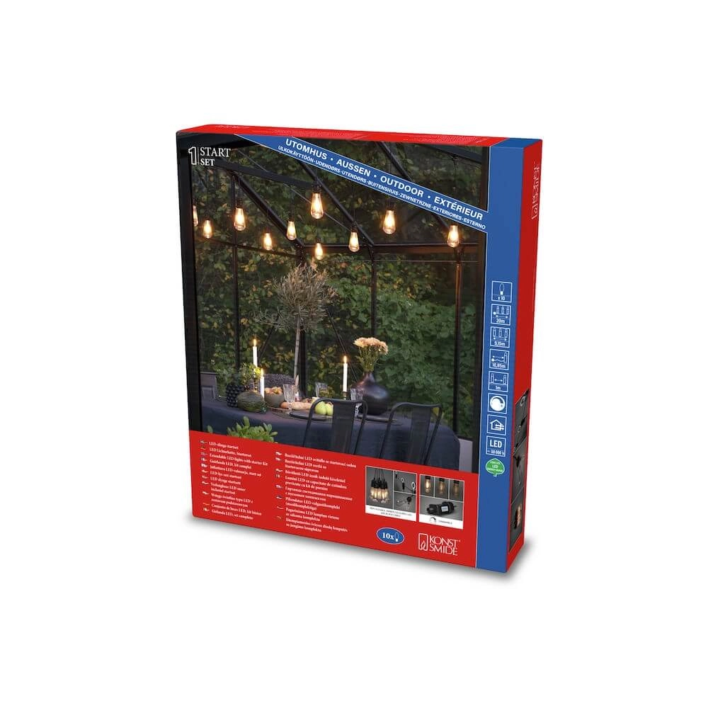 Guirlande lumineuse Partylight Start set 10x - avec transformateur KonstSmide 7318302351809