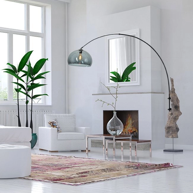 Lampe à arc murale Sparkled noir avec capuche anti-fumée Steinhauer 8712746146660