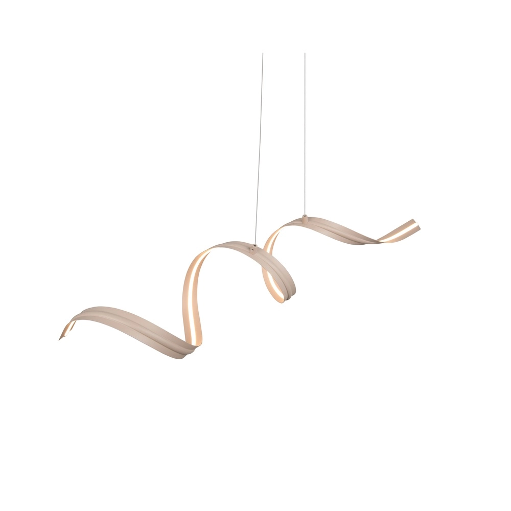 Lampe pendante moderne Tivor brun sable Trio 4017807706314