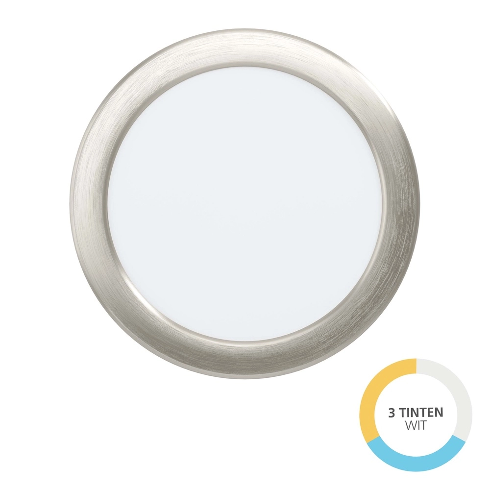 Lampe encastrée Fueva 6 rond - acier inoxydable - Ø 16,8 cm