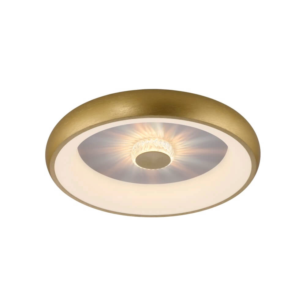 Plafonnier rond Vertigo laiton Ø 46,5cm Just Light 4043689994716