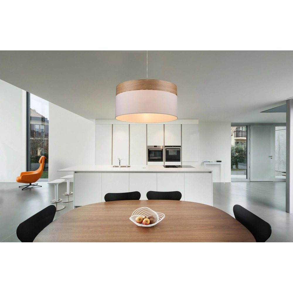 Lampe suspendue Chipsy avec un aspect bois Ø 40cm Globo 9007371328826