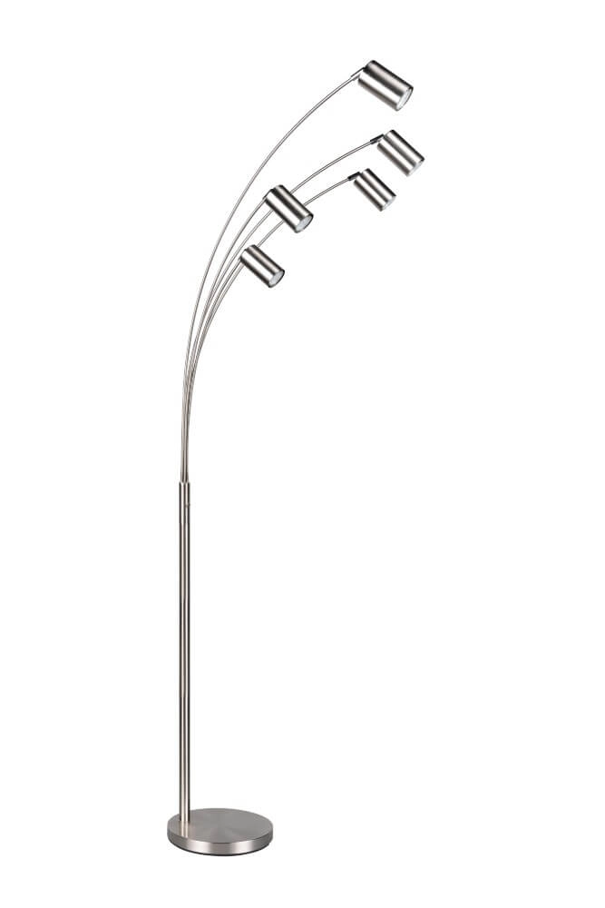 Lampadaire 5 lumières Marley Acier inoxydable Trio 4017807612356