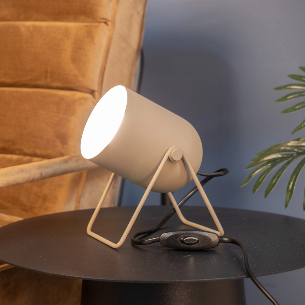 Lampe de table design Tilston brun sable Eglo 9008606359752