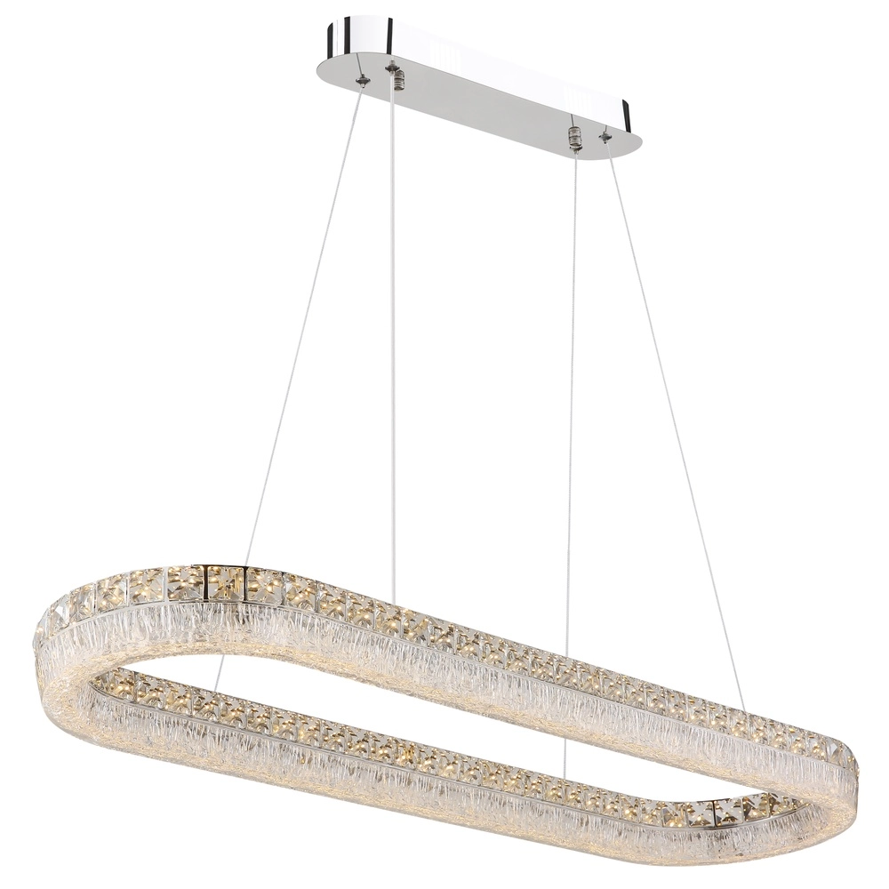 Lampe suspendue Laurel Chrome ovale Globo 9007371572779