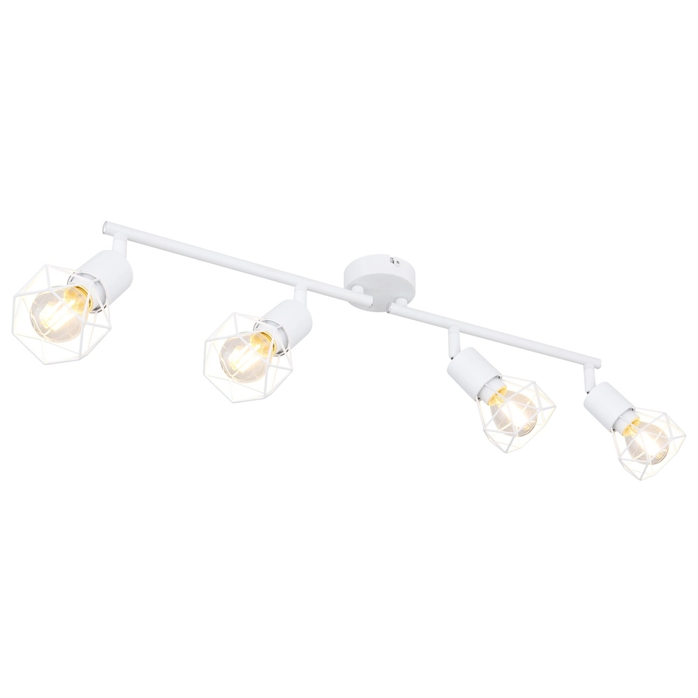 Lampe de plafond Xara I Blanc à 4 lumières