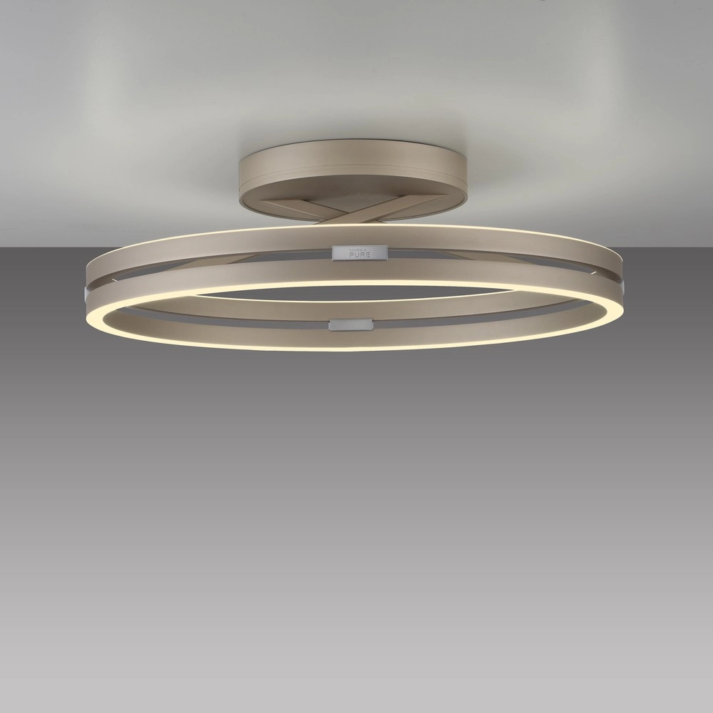 Lumière LED de plafond Pure Loop Ø 60 cm - bronce Paul Neuhaus 4012248398340