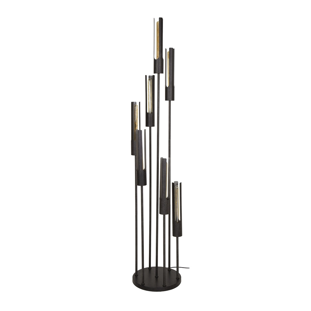 Lampe sur pied 7L Tube noir - E27 Lyora 8716803511347