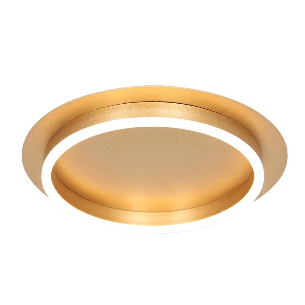 Plafonnier LED moderne Ringlux or - Ø 32cm