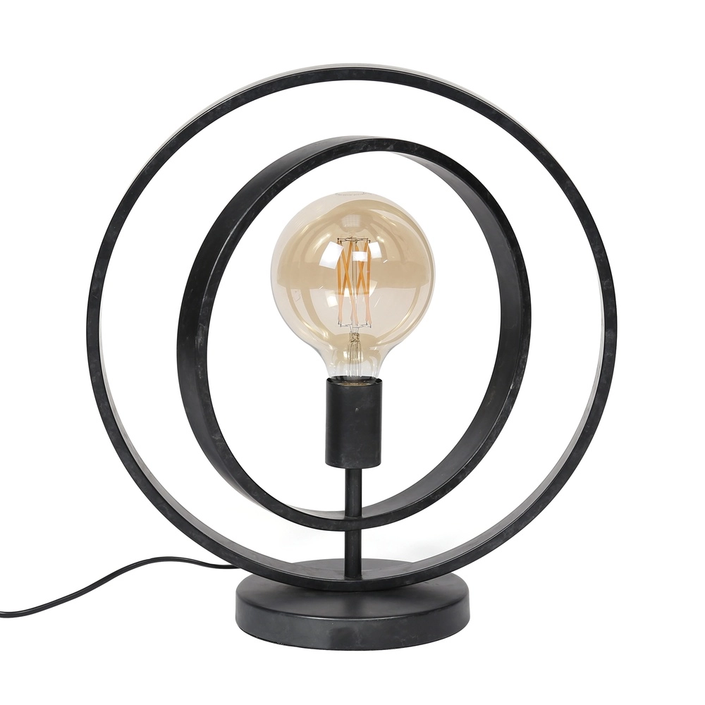 Lampe de table au charbon Turn 1x E27 - Ø 40cm Lyora 8716803513068