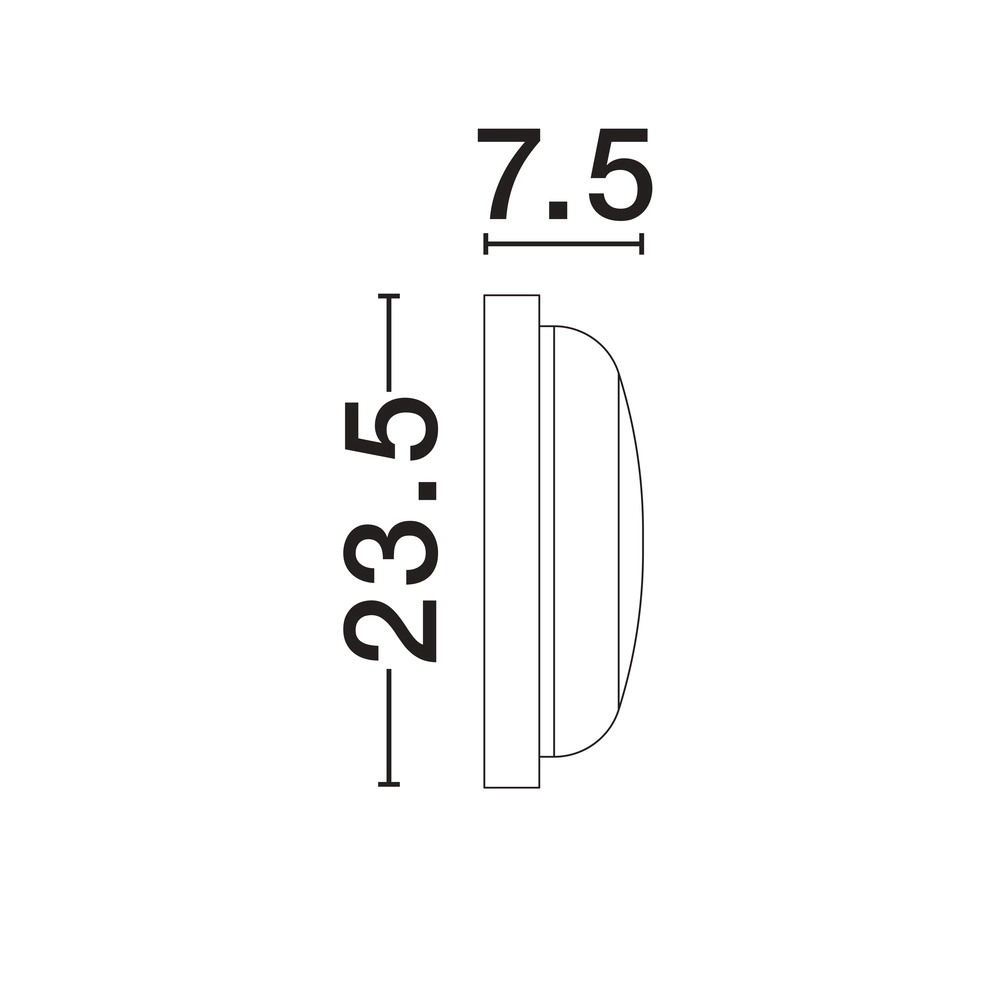Plafonnier Reo blanc Ø 23,5cm Lyora 5212017453303