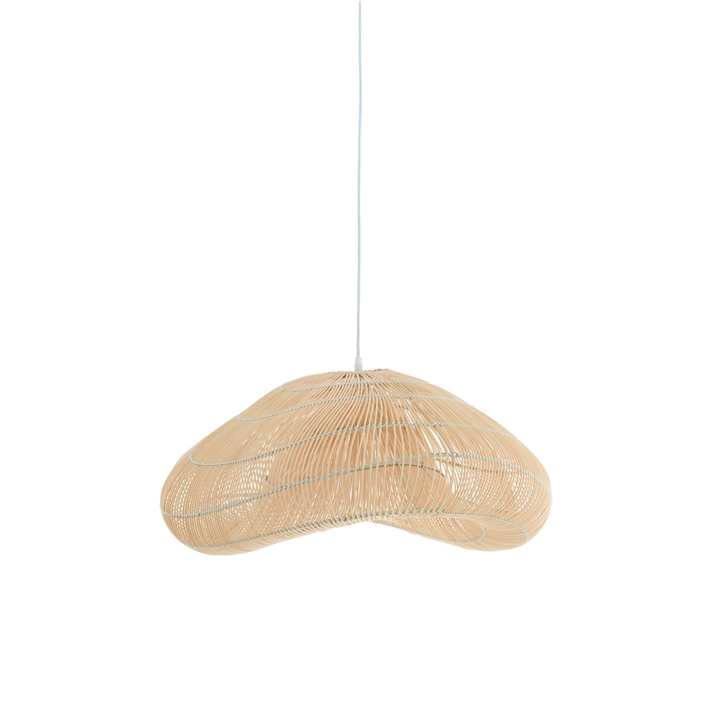 Lampe pendante en rotin Janzur Ø 65cm - brun naturel