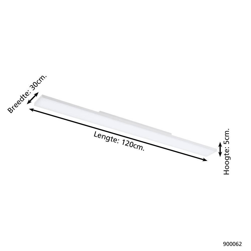 Éclairage de plafond LED intelligent Turcona-Z 120 cm Eglo 9008606221974