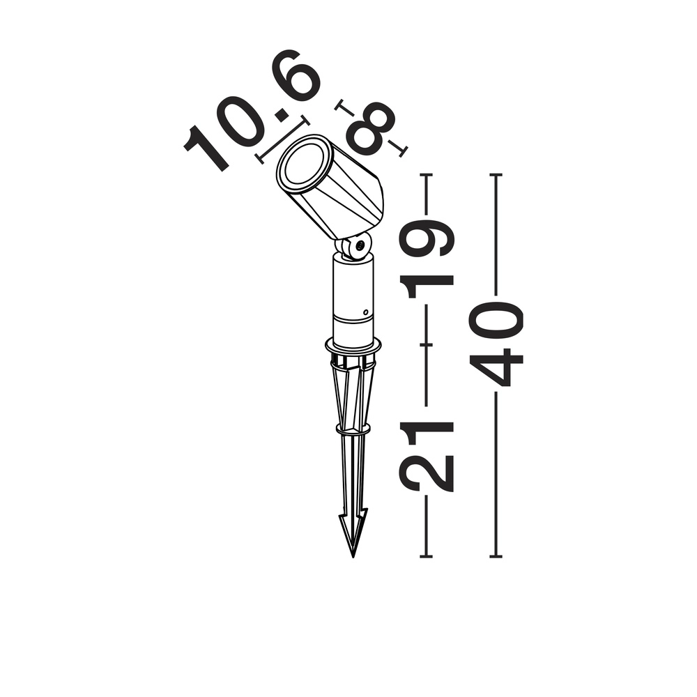 Spot de jardin Spy noir Lyora 5212017477149