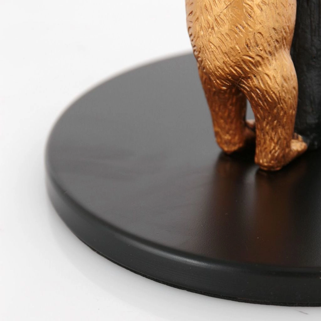 Lampe de table noire Animaux avec un chapeau en liège Ø20cm Steinhauer 8712746180572