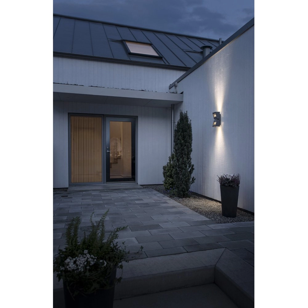Spot mural LED Potenza 2 lumières anthracite KonstSmide 7318307971378