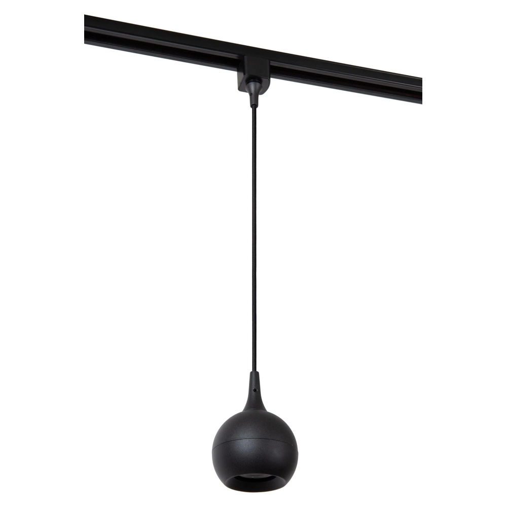 Suspension lumineuse à rail Track Favori Noir monophasé