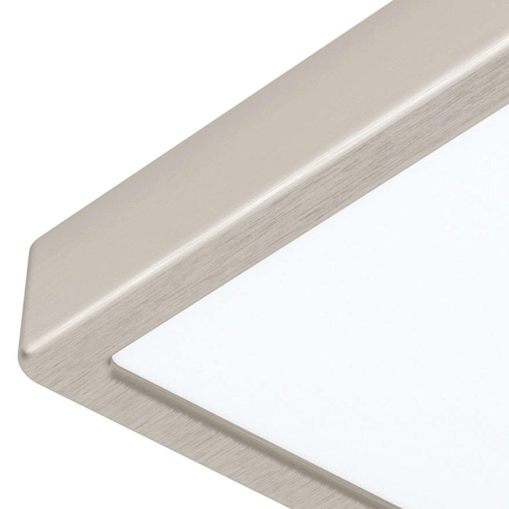 Plafonnier Zigbee Fueva-Z 21x21cm en acier inoxydable Eglo 9008606225705