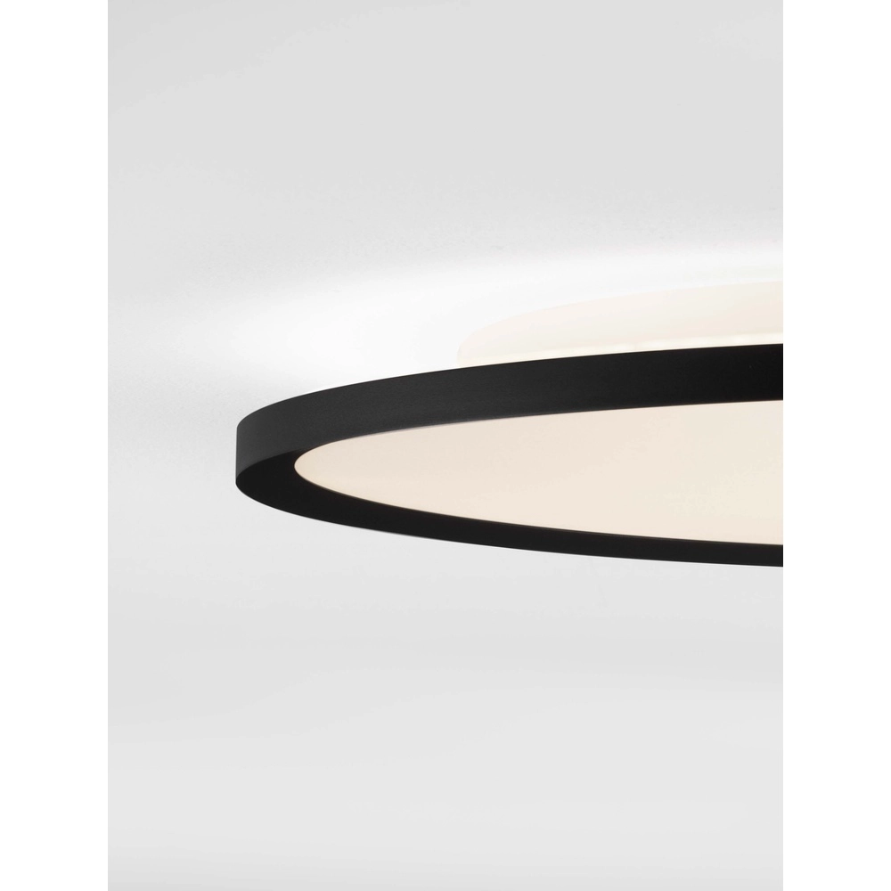 Plafonnier Aoton noir Ø 60cm Lyora 5212017448736