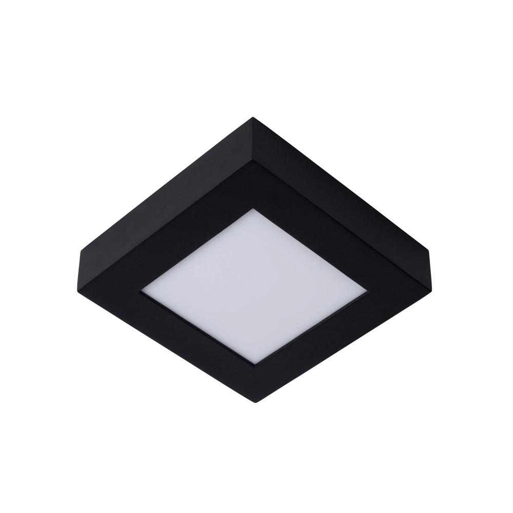 Éclairage de plafond Brice-Led 16,8 cm carrés IP44 noir