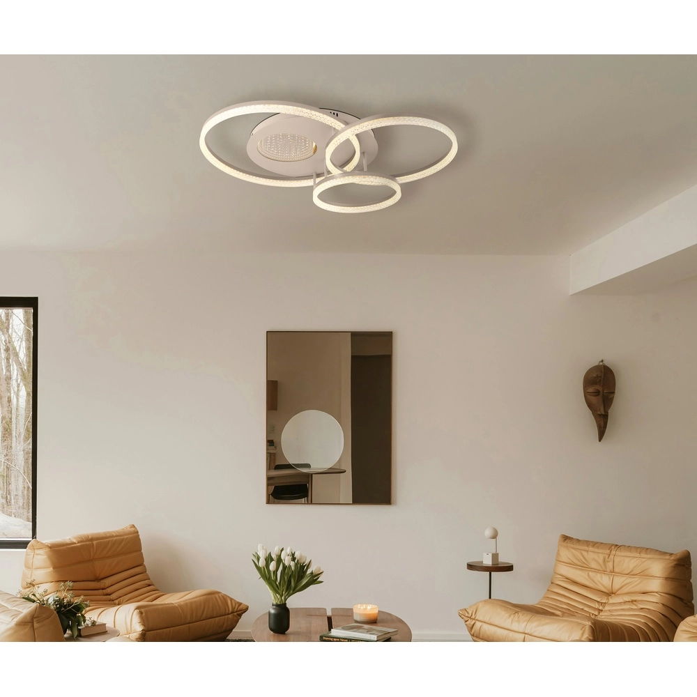 Lampe de plafond brun sable Sanford Round Globo 9007371589739