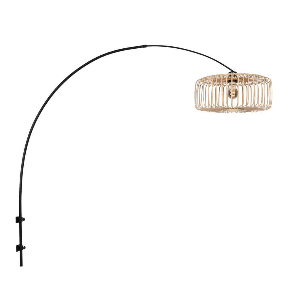 Applique murale noire Sparkled Light bambou