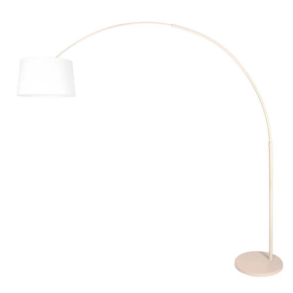 Lampe à arc Sparkled Light crème avec abat-jour blanc Ø 45cm Steinhauer 8712746179934