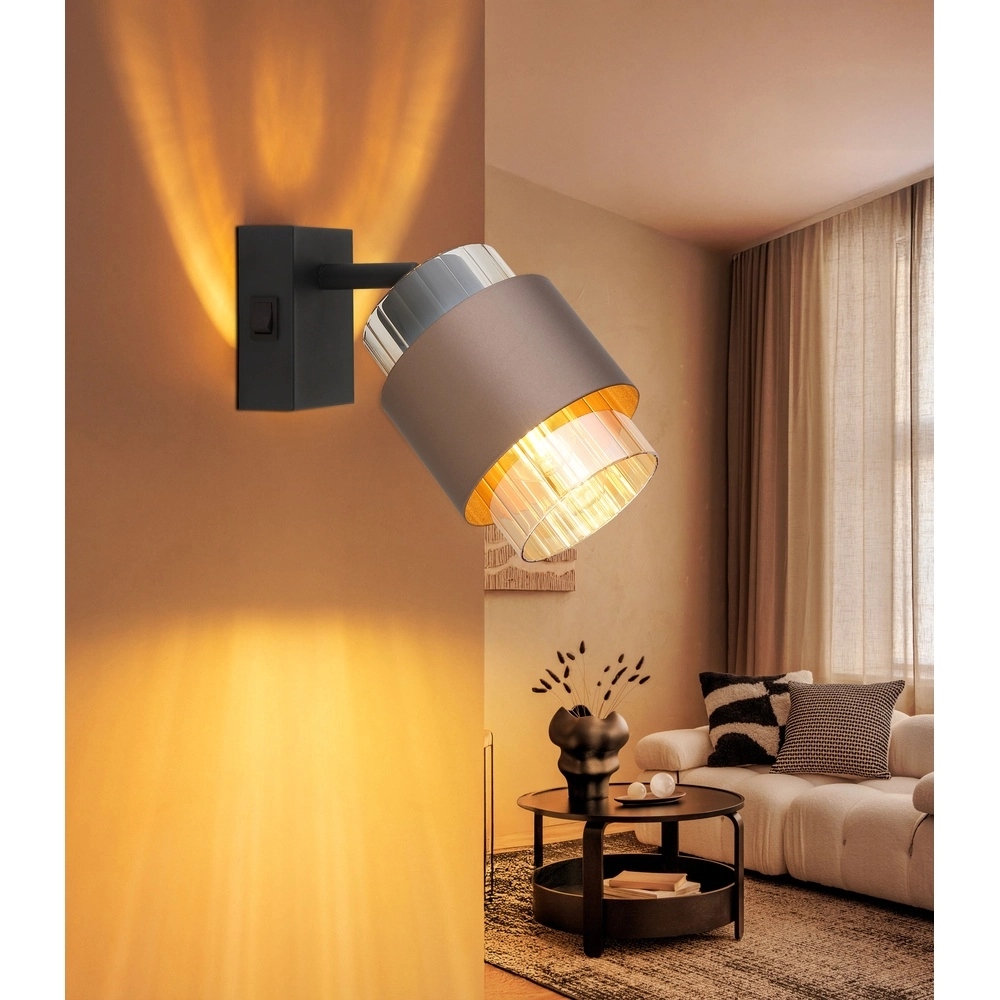 Lampe murale de conception Milley Noir Globo 9007371580347