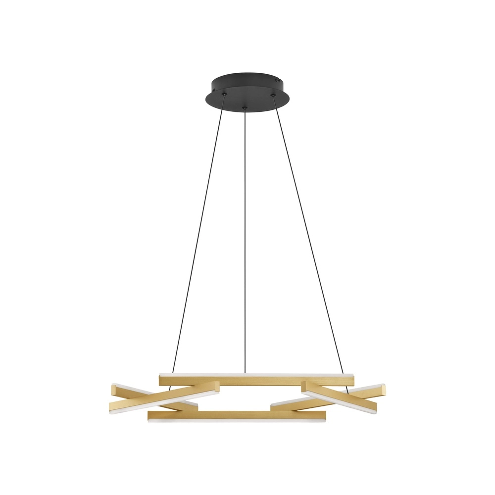 Suspension Hyde noir avec or Lyora 5212017446206