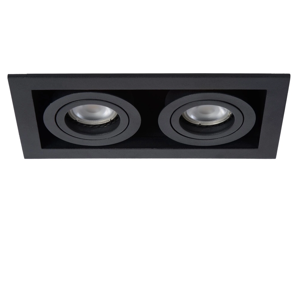 Projecteur rectangulaire encastré Chimney Double Noir