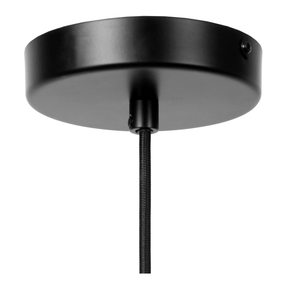 Lampe suspendue Ilona Ø 18 cm noir avec verre ambré Lucide 5411212452658