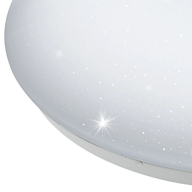 LED plafonnier Voltago 2 RGB Crystal environ 30 cm blanc Eglo 9002759959715