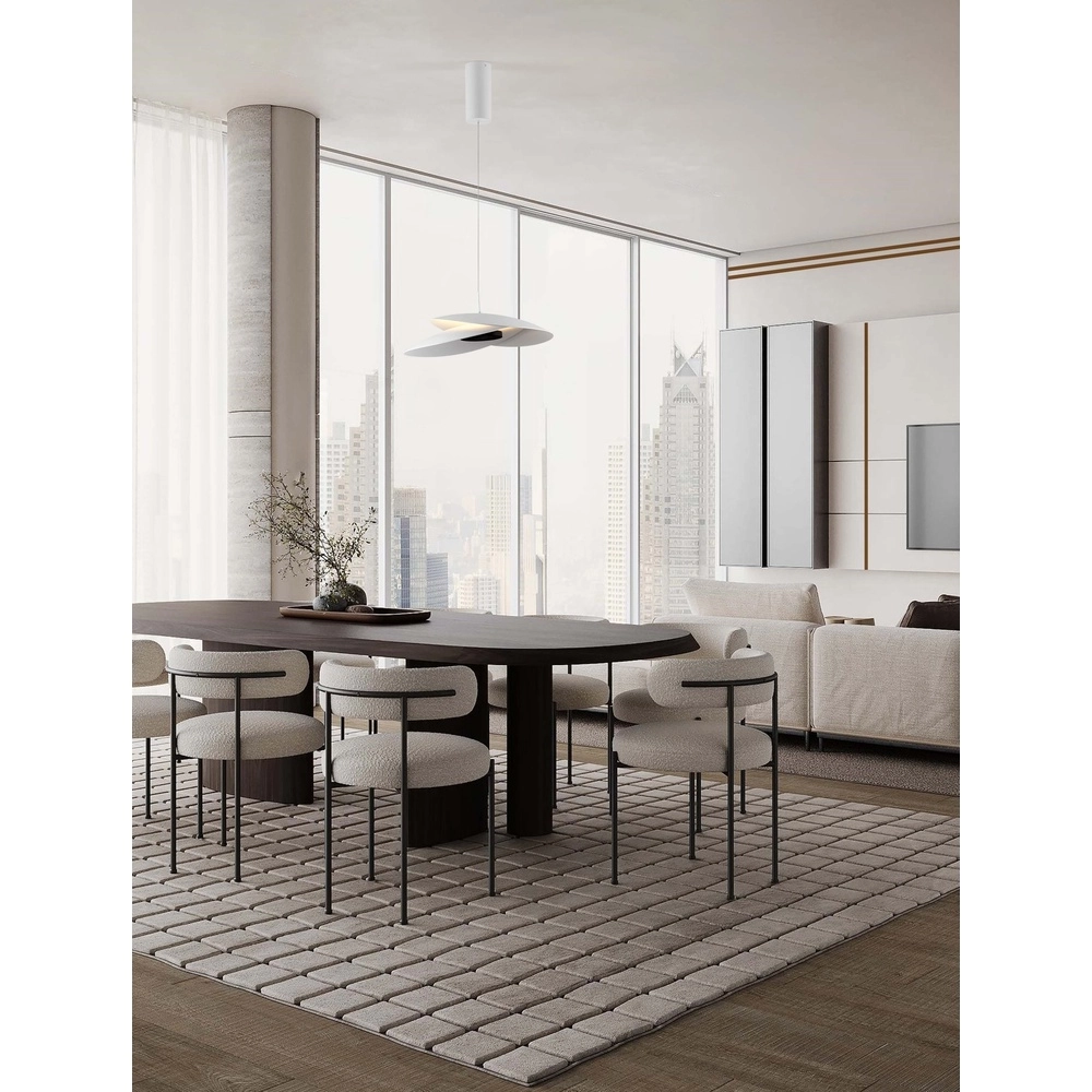 Suspension Olea design blanc Ø 48cm Lyora 5212017456960