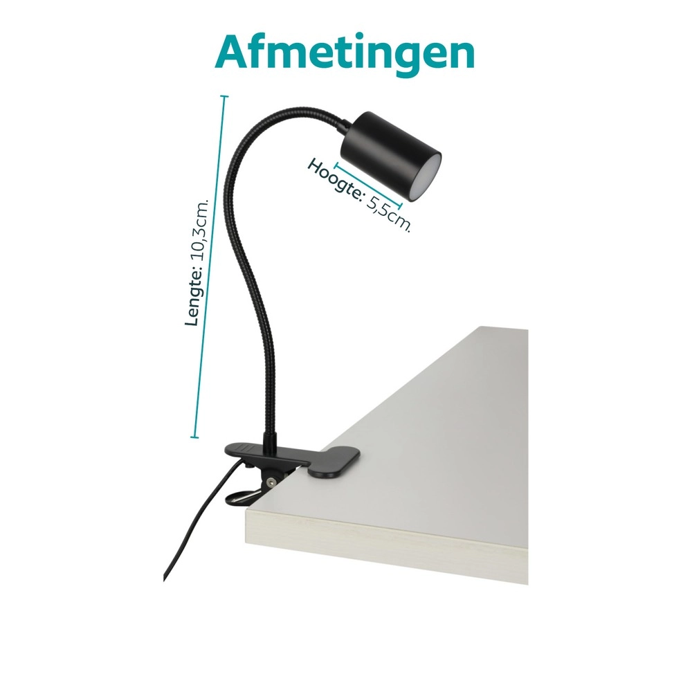 Lampe à pince Lardaro Noir Eglo 9008606389261