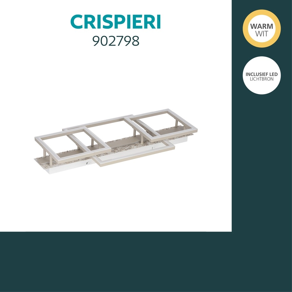 Lampe de plafond moderne Crispieri gris Eglo 9008606403905