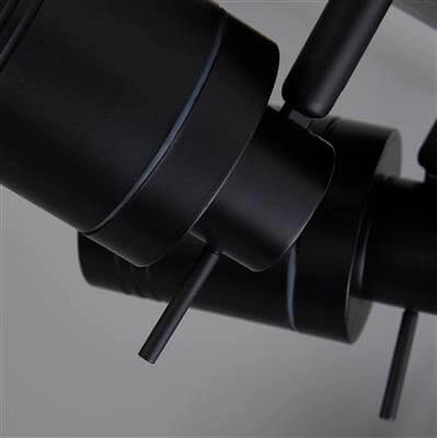 Spot de plafond pour salle de bain Samson 3 lumières noir Searchlight 5053423189321