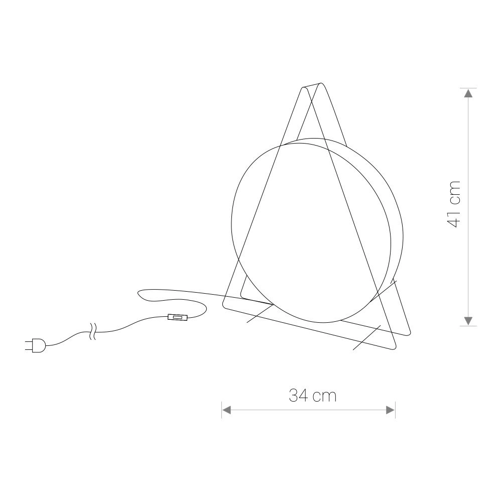 Lampe de table en or Wheel Lyora 5903139903295