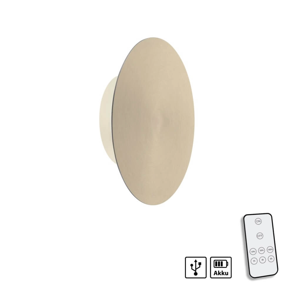 Applique design Akku Puntua Ø 18cm en laiton Paul Neuhaus 4012248372494