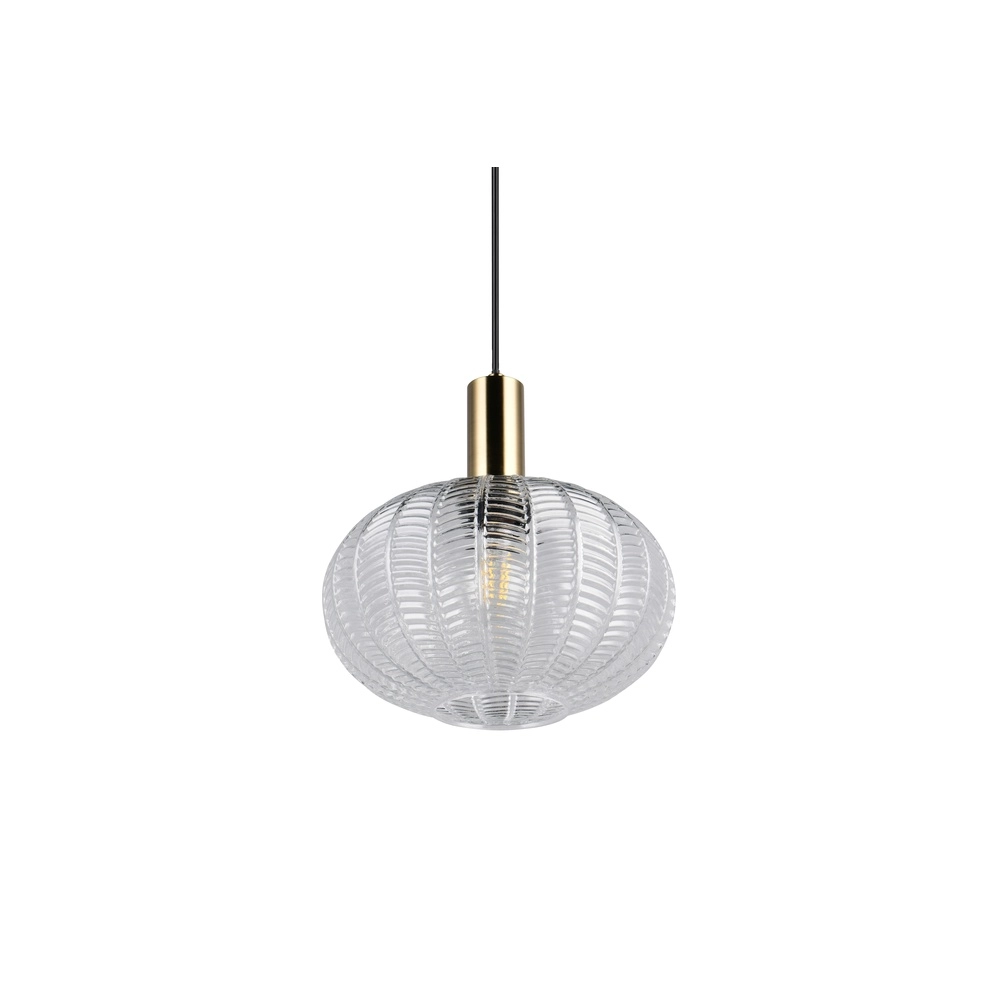 Lampe pendante classique Elvezia Verre transparent Trio 4017807682045