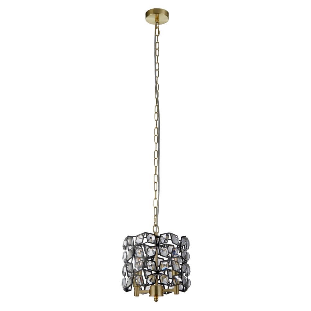 Lampe suspendue dorée Iris Ø 25 cm Searchlight 5053423243627