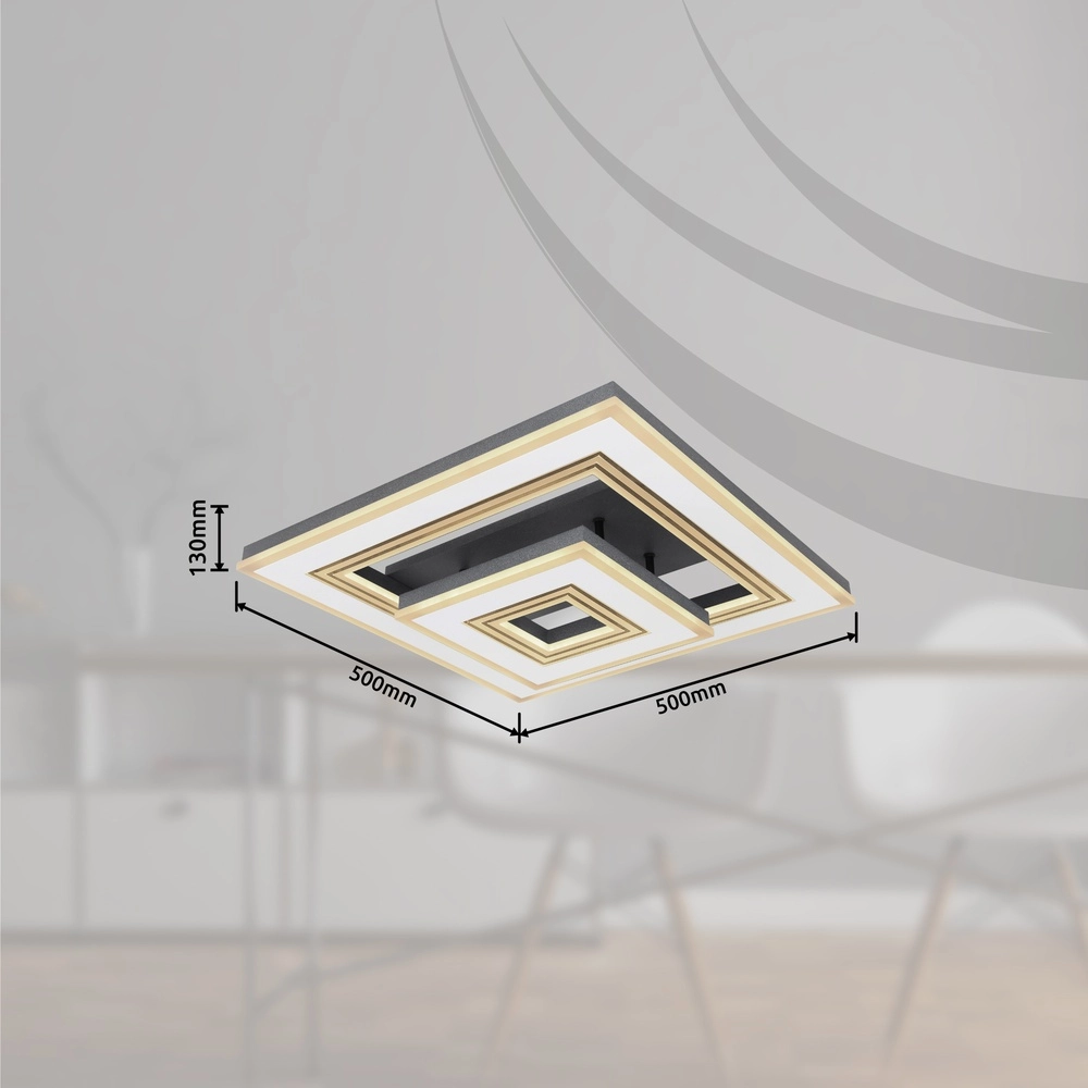 Lampe de plafond à design Jack blanc avec noir Globo 9007371419630