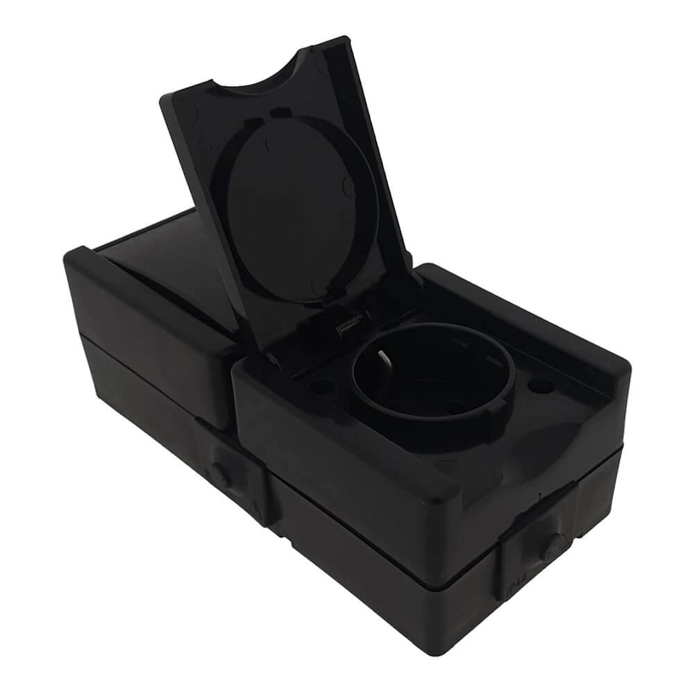 Prise et interrupteur ProAQA noir Lyora 4008224658942