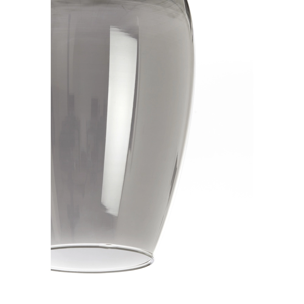 Lampe pendante de table à manger Lukaro 3-lumière - verre fumé Light & Living 8717807703264