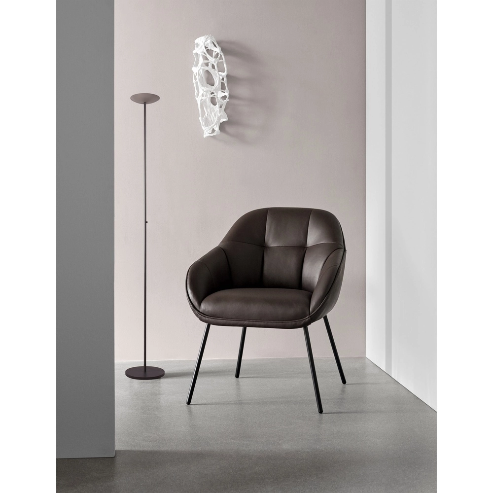 Lampadaire de conception Scala noir avec nickel Ø 20cm Masterlight 8718121334363