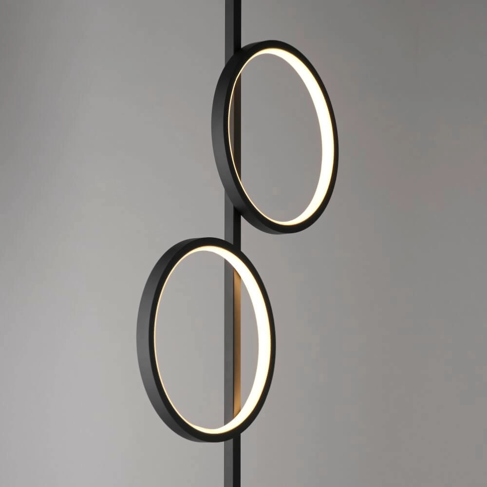 Lampadaire Mini Ritus noir Just Light 4043689000233